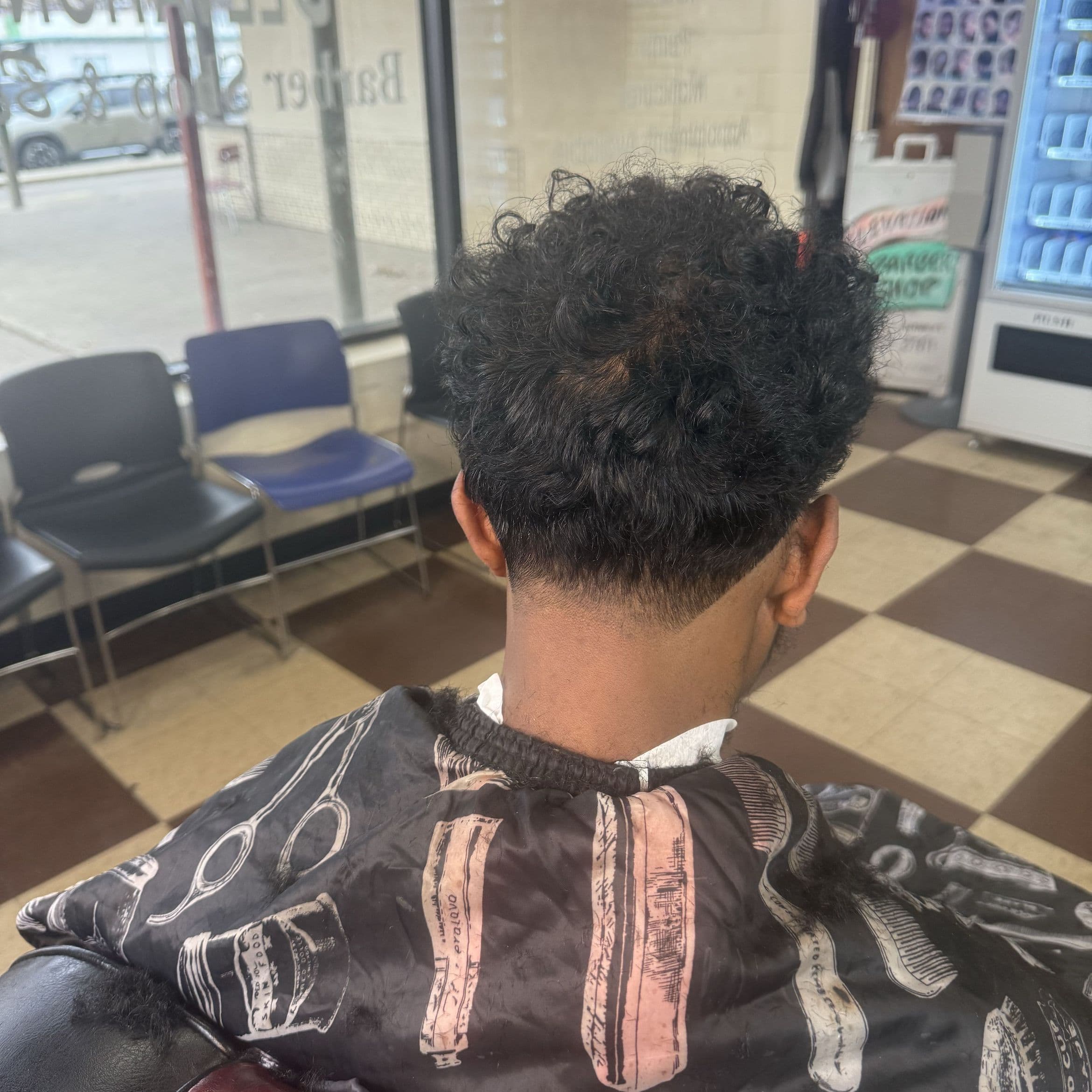 Finished male haircut from Elevations Booksy photography