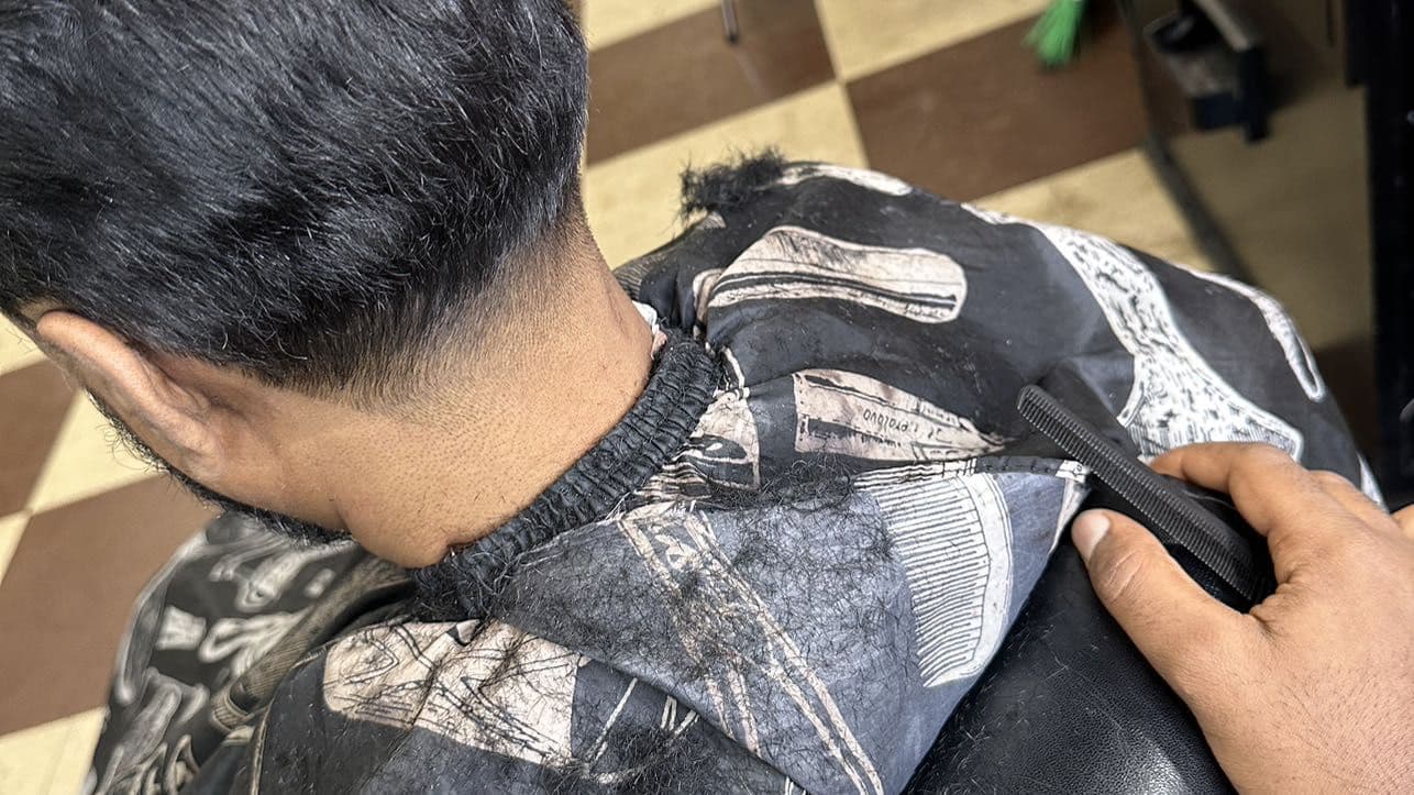 Taper detail along the nape